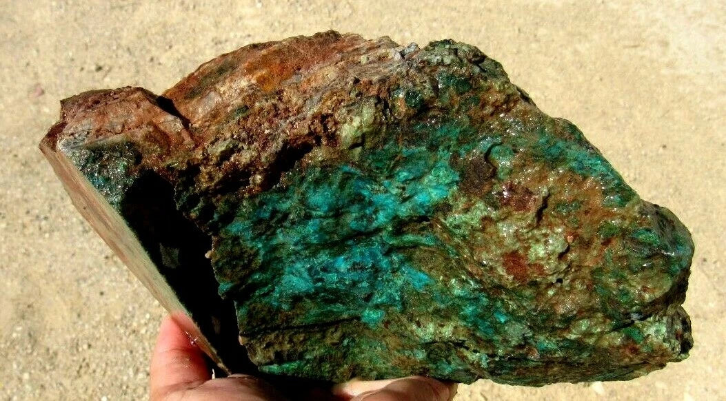 3.82 LB AZ  Chrysocolla/Turquoise Rough Stone Lapidary (R-DX)