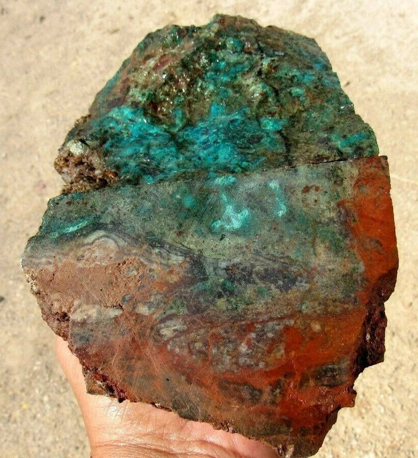 3.82 LB AZ  Chrysocolla/Turquoise Rough Stone Lapidary (R-DX)