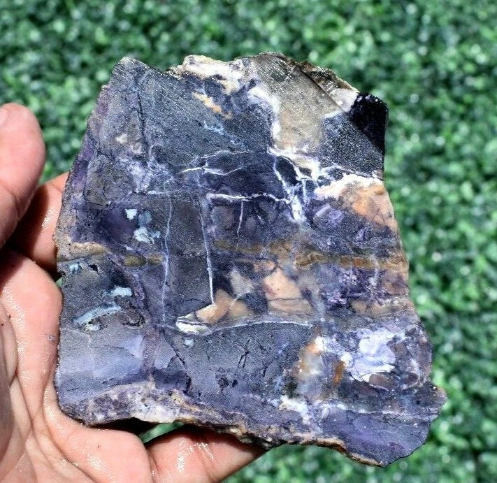 112 GM AAA PLUS TIFFANY STONE Slab, BERTRANDITE, OPALIZED FLUORITE Utah (R-BR1)