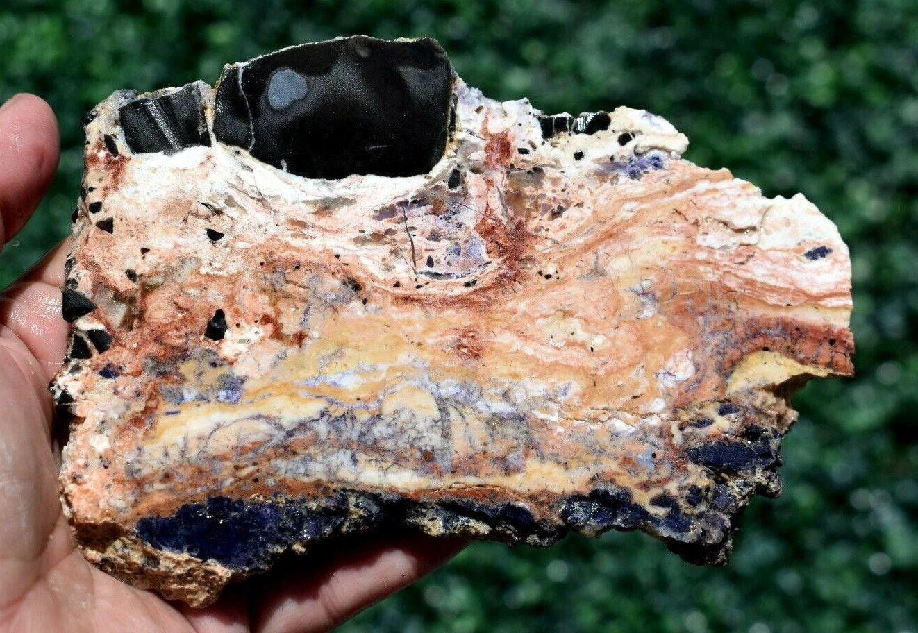 143 GM Pink TIFFANY STONE Slab, BERTRANDITE, OPALIZED FLUORITE Utah (R-BQZ)