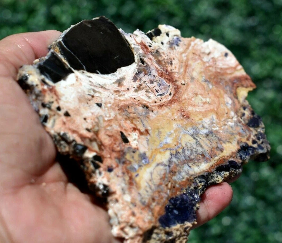 143 GM Pink TIFFANY STONE Slab, BERTRANDITE, OPALIZED FLUORITE Utah (R-BQZ)