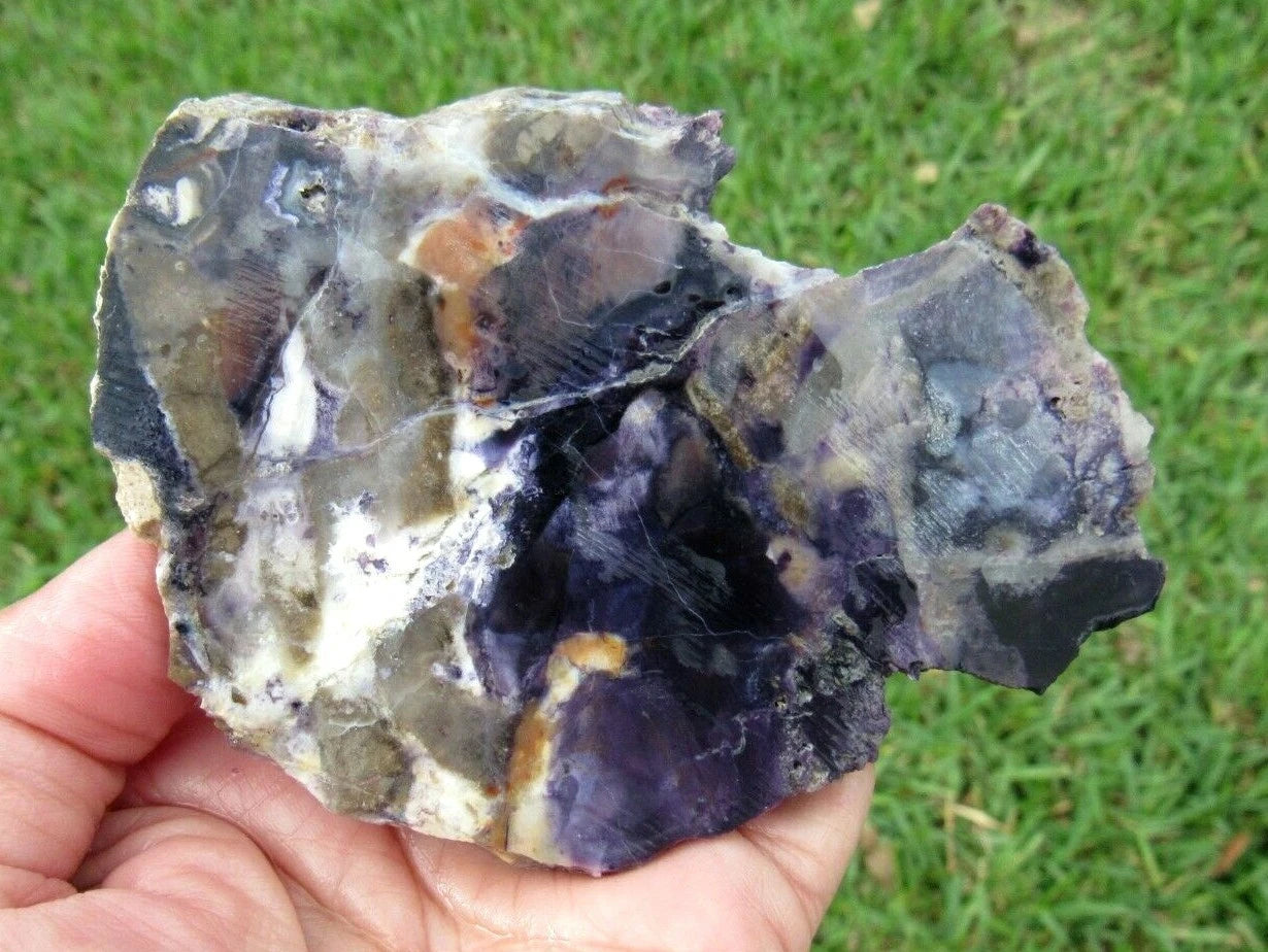 121 GM AAA TIFFANY STONE Slab, BERTRANDITE, OPALIZED FLUORITE Utah (R-TW)