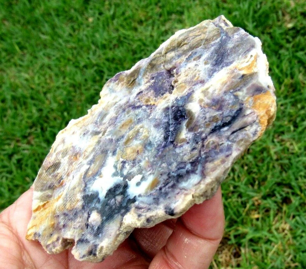 86 GM TIFFANY STONE Slab, BERTRANDITE, OPALIZED FLUORITE Utah (R-NB)