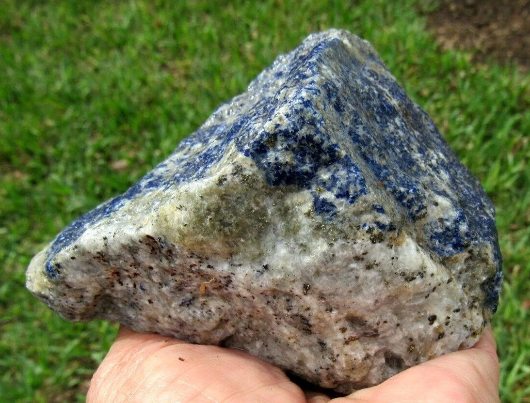 0.77 LB Lapis LazuliPyrite Gemstones Minerals Specimens Rough (R-T4)