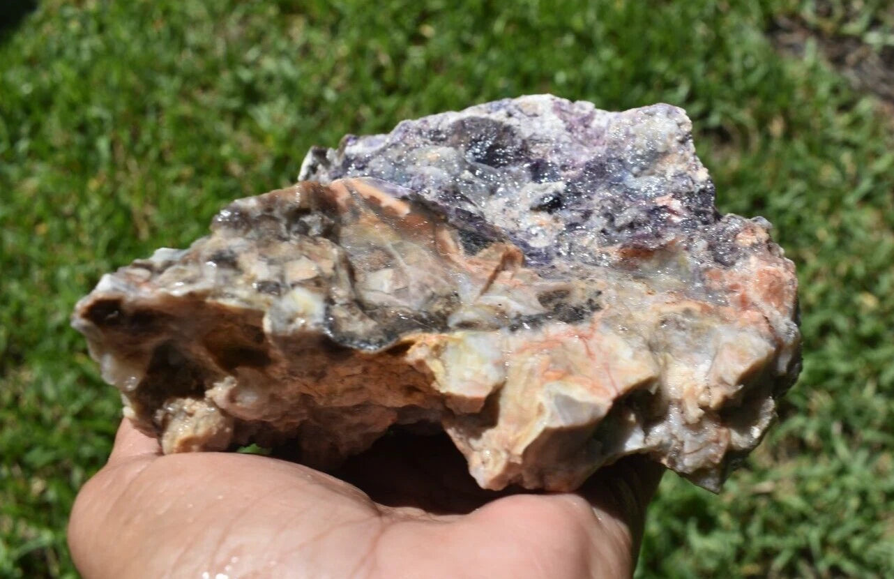 2.09  LB PURPLE TIFFANY STONE ROUGH, OPALIZED FLUORITE  Utah (R-KKF)