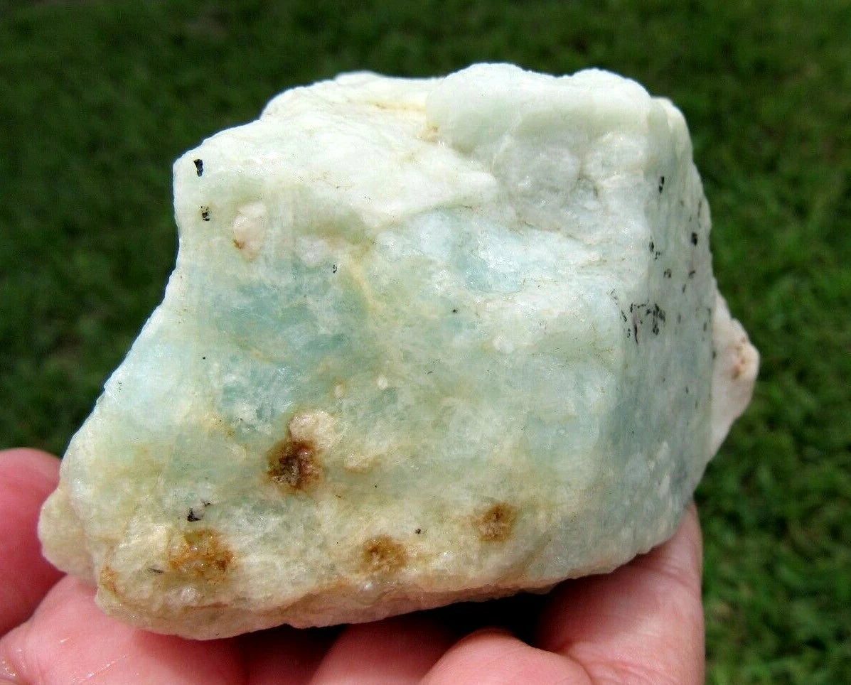 330 GM Brazilian Aquamarine Rough Stone Lapidary Specimen