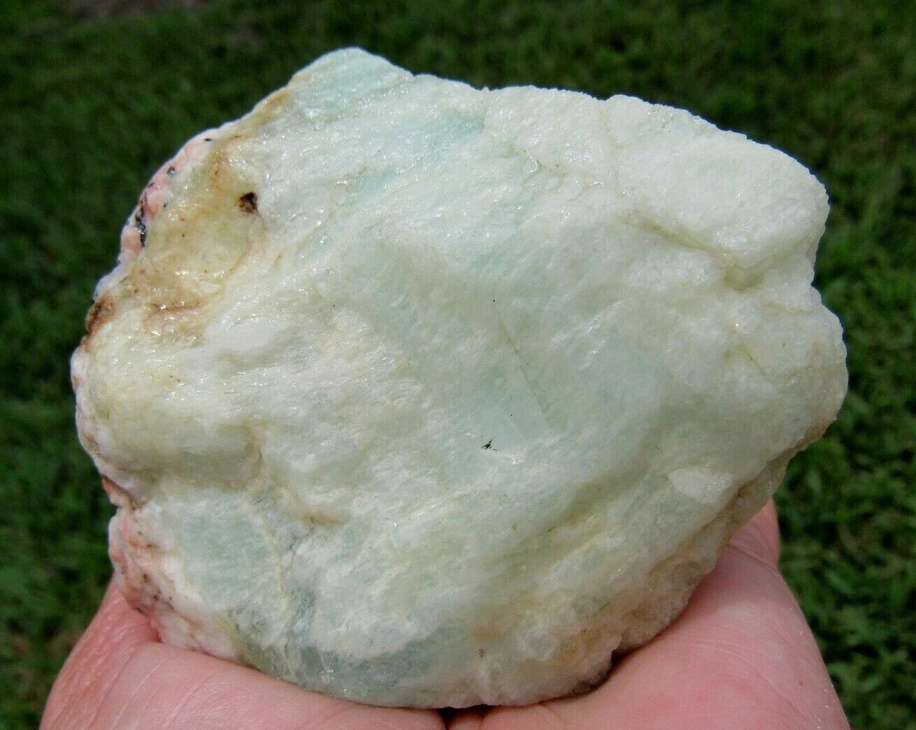 330 GM Brazilian Aquamarine Rough Stone Lapidary Specimen