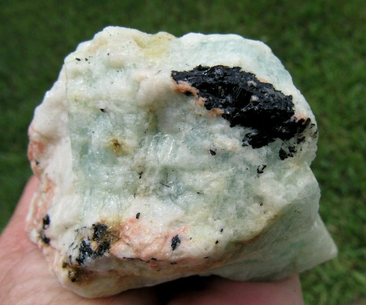 330 GM Brazilian Aquamarine Rough Stone Lapidary Specimen