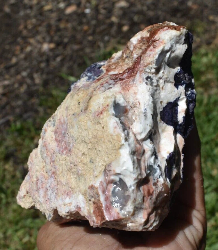 1.60 LB PURPLE TIFFANY STONE ROUGH, OPALIZED FLUORITE Utah (R-AIP)