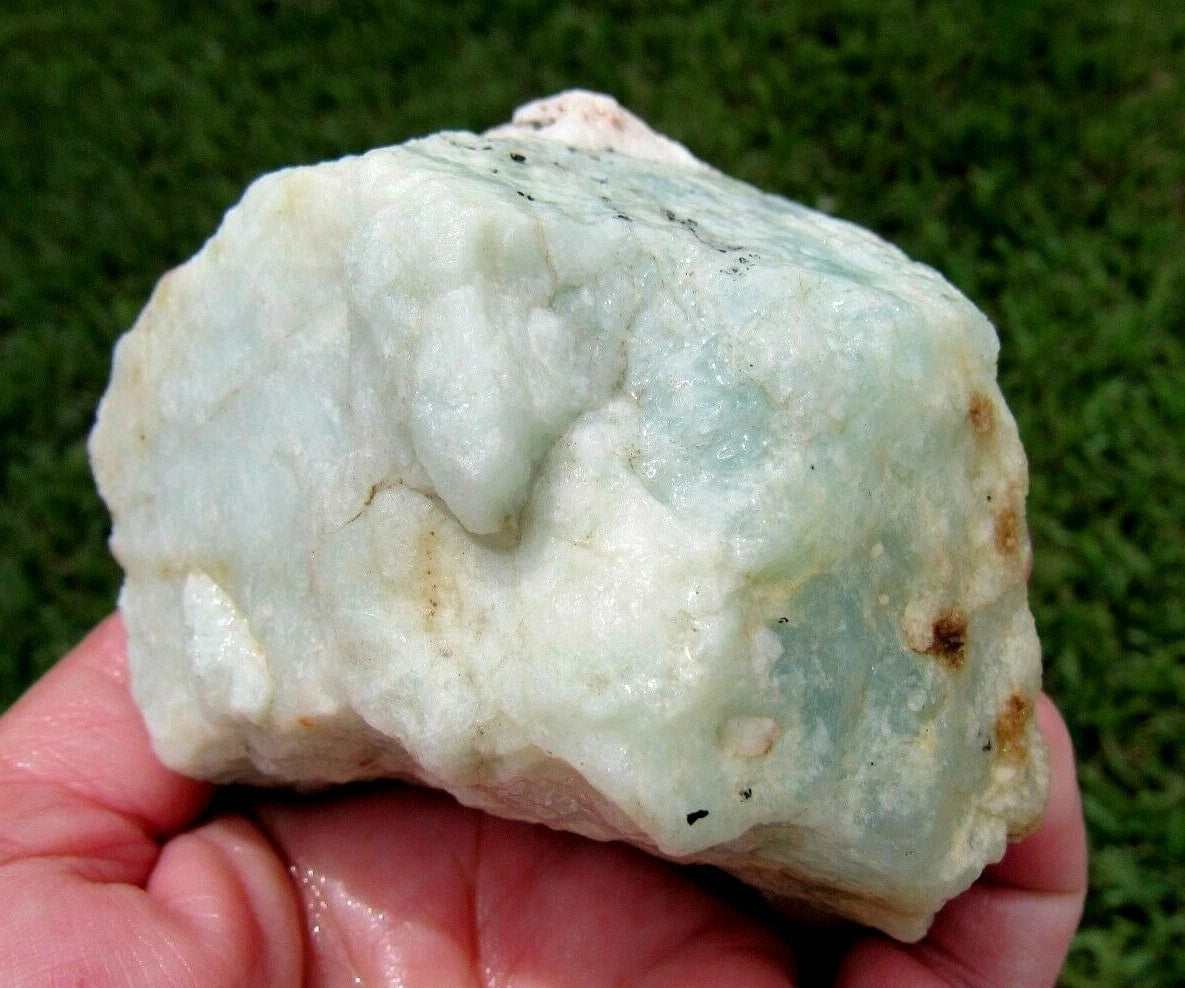 330 GM Brazilian Aquamarine Rough Stone Lapidary Specimen