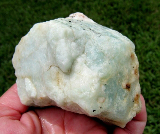330 GM Brazilian Aquamarine Rough Stone Lapidary Specimen