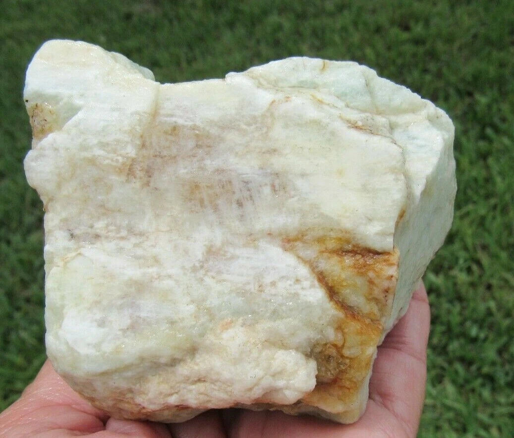 350 GM Brazilian Aquamarine Rough Stone Lapidary Specimen