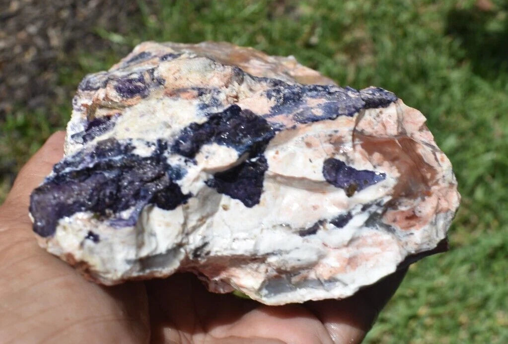 1.60 LB PURPLE TIFFANY STONE ROUGH, OPALIZED FLUORITE Utah (R-AIP)