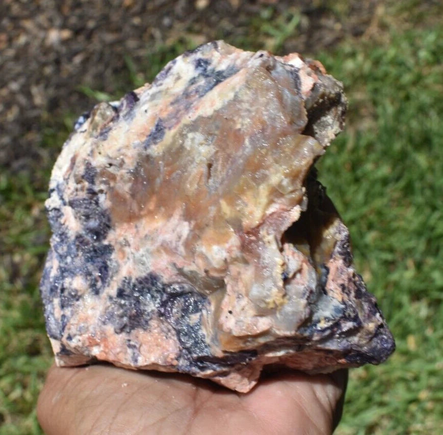 1.60 LB PURPLE TIFFANY STONE ROUGH, OPALIZED FLUORITE Utah (R-AIP)