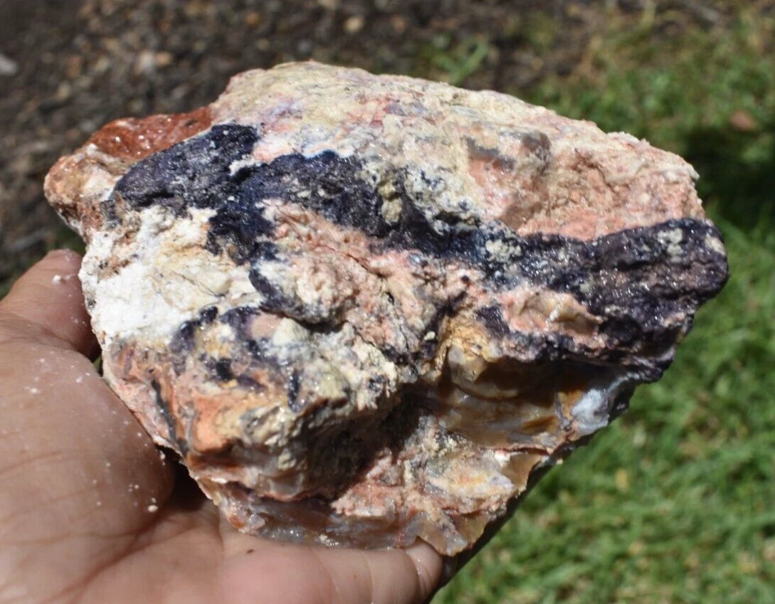 1.60 LB PURPLE TIFFANY STONE ROUGH, OPALIZED FLUORITE Utah (R-AIP)