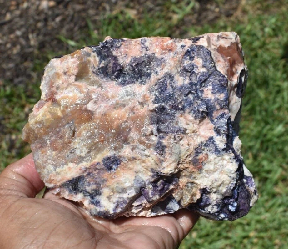 1.60 LB PURPLE TIFFANY STONE ROUGH, OPALIZED FLUORITE Utah (R-AIP)