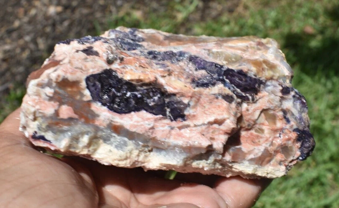 1.60 LB PURPLE TIFFANY STONE ROUGH, OPALIZED FLUORITE Utah (R-AIP)