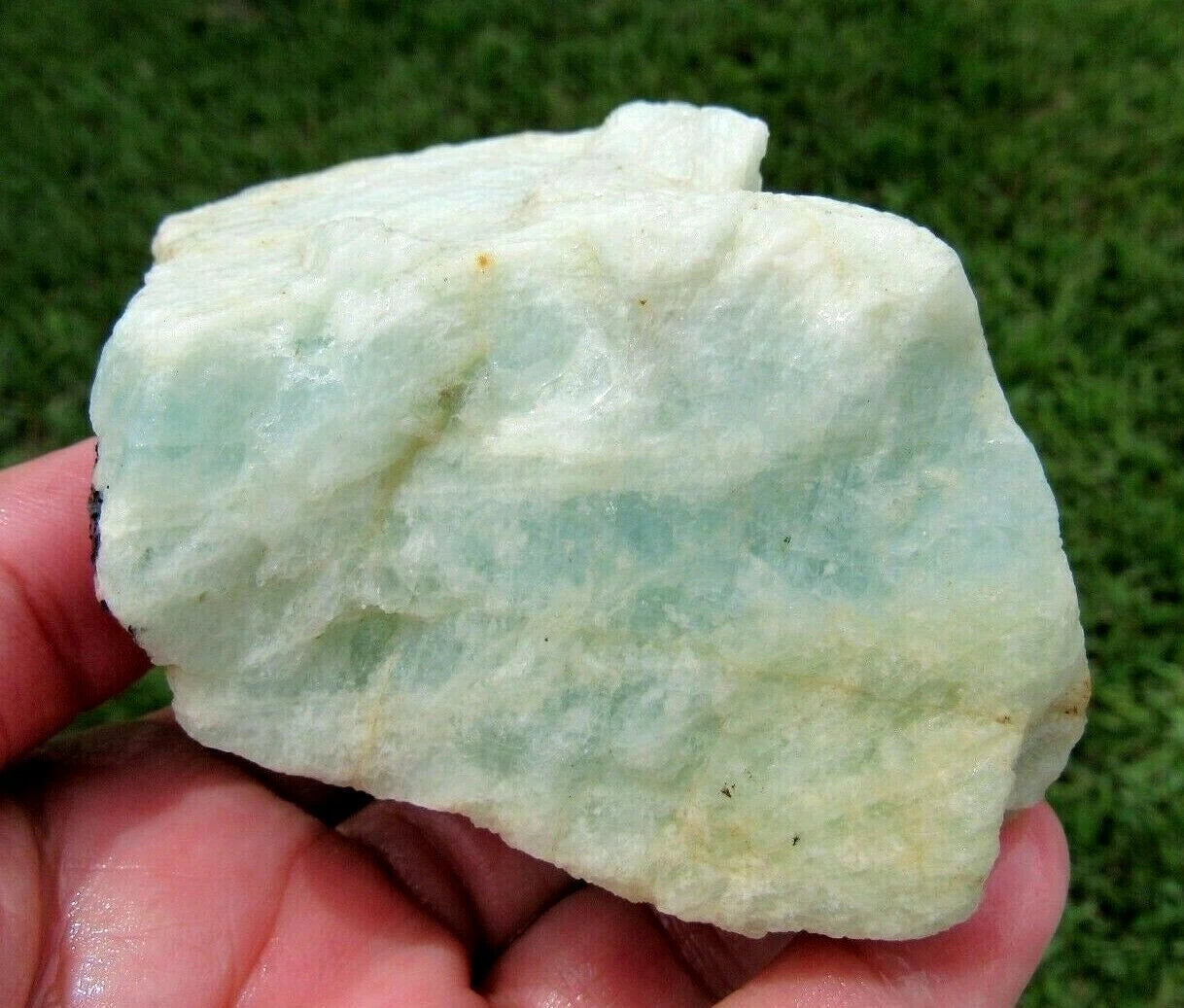 330 GM Brazilian Aquamarine Rough Stone Lapidary Specimen