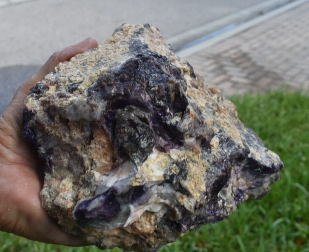 3.22 LB PURPLE TIFFANY STONE ROUGH, OPALIZED FLUORITE Utah (R-PPP)