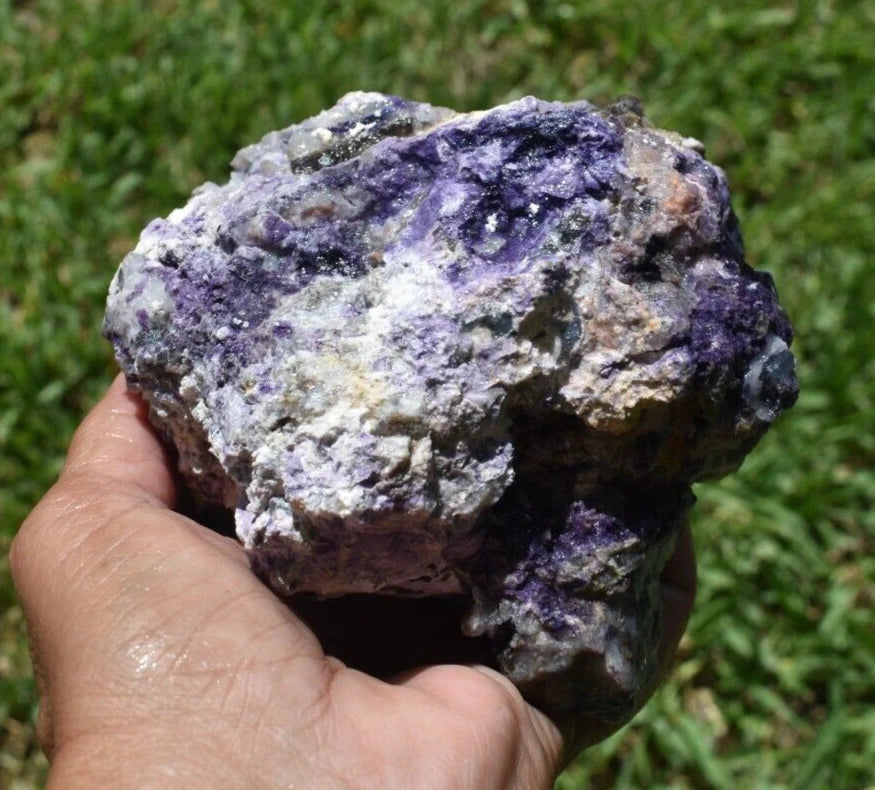 1.92 LB PURPLE TIFFANY STONE ROUGH, OPALIZED FLUORITE Utah (R-GSD)