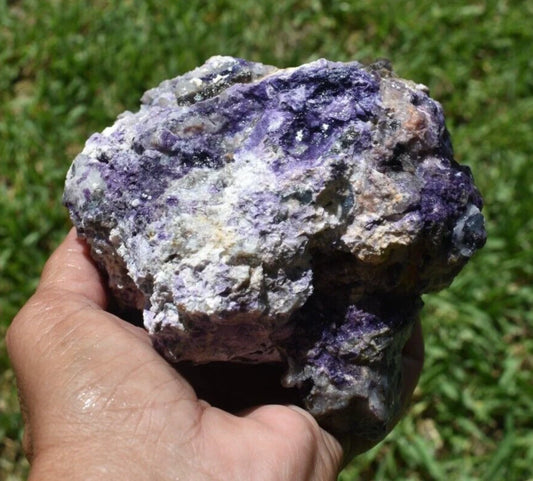 1.92 LB PURPLE TIFFANY STONE ROUGH, OPALIZED FLUORITE Utah (R-GSD)