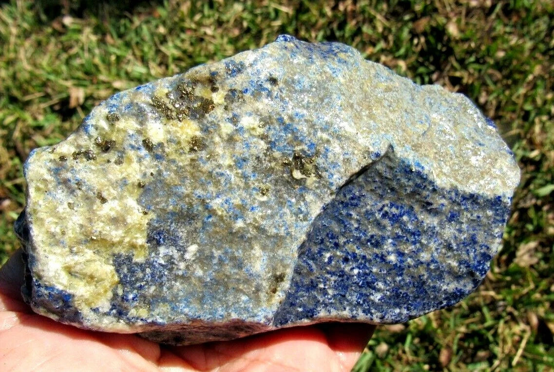 0.80 LB AAA Lapis Lazuli/PyriteGemstones Minerals Specimens Rough (R-EP)