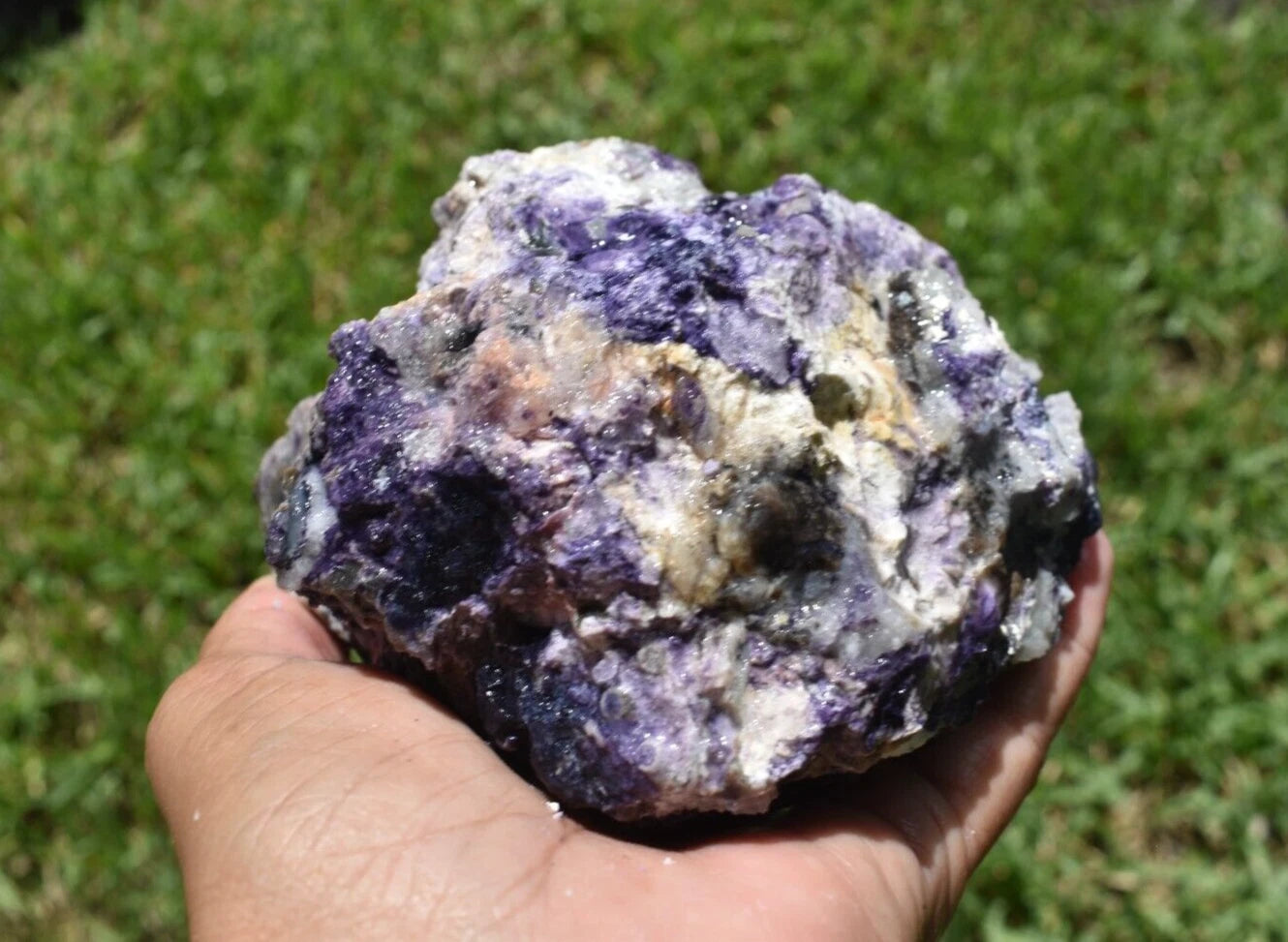 1.92 LB PURPLE TIFFANY STONE ROUGH, OPALIZED FLUORITE Utah (R-GSD)
