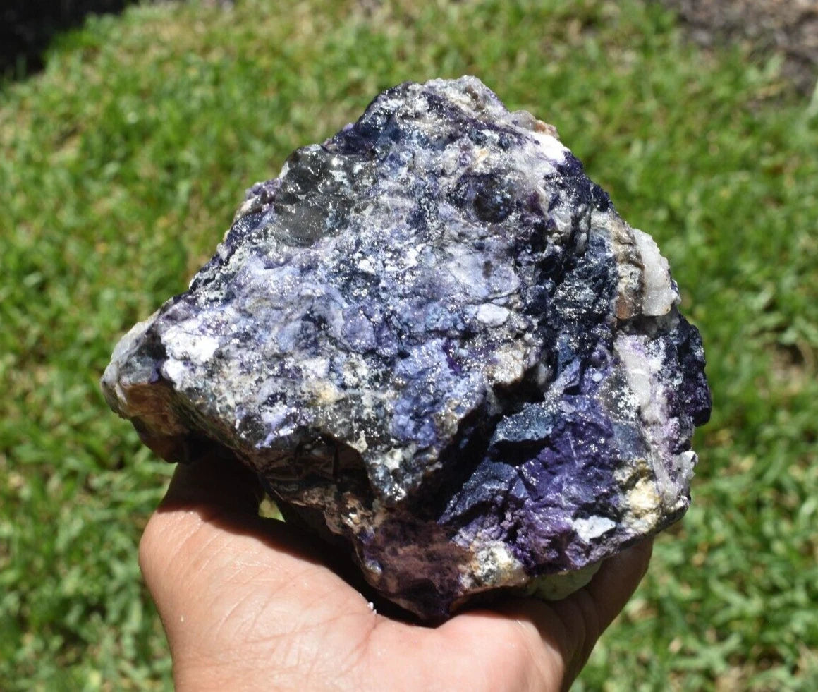 1.92 LB PURPLE TIFFANY STONE ROUGH, OPALIZED FLUORITE Utah (R-GSD)