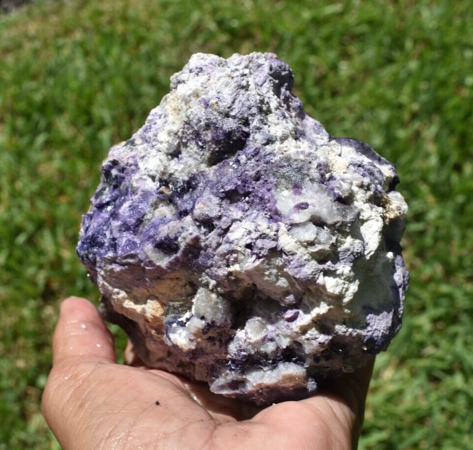 1.92 LB PURPLE TIFFANY STONE ROUGH, OPALIZED FLUORITE Utah (R-GSD)