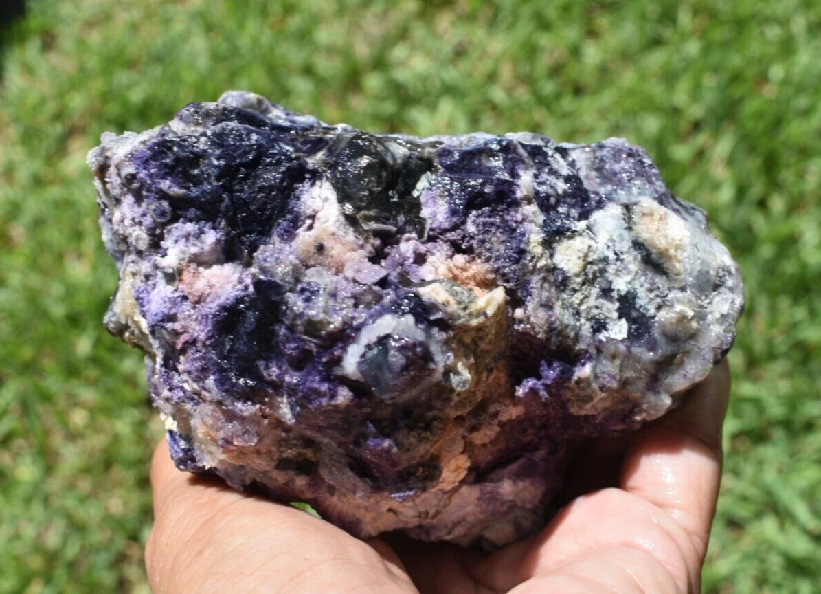 1.92 LB PURPLE TIFFANY STONE ROUGH, OPALIZED FLUORITE Utah (R-GSD)