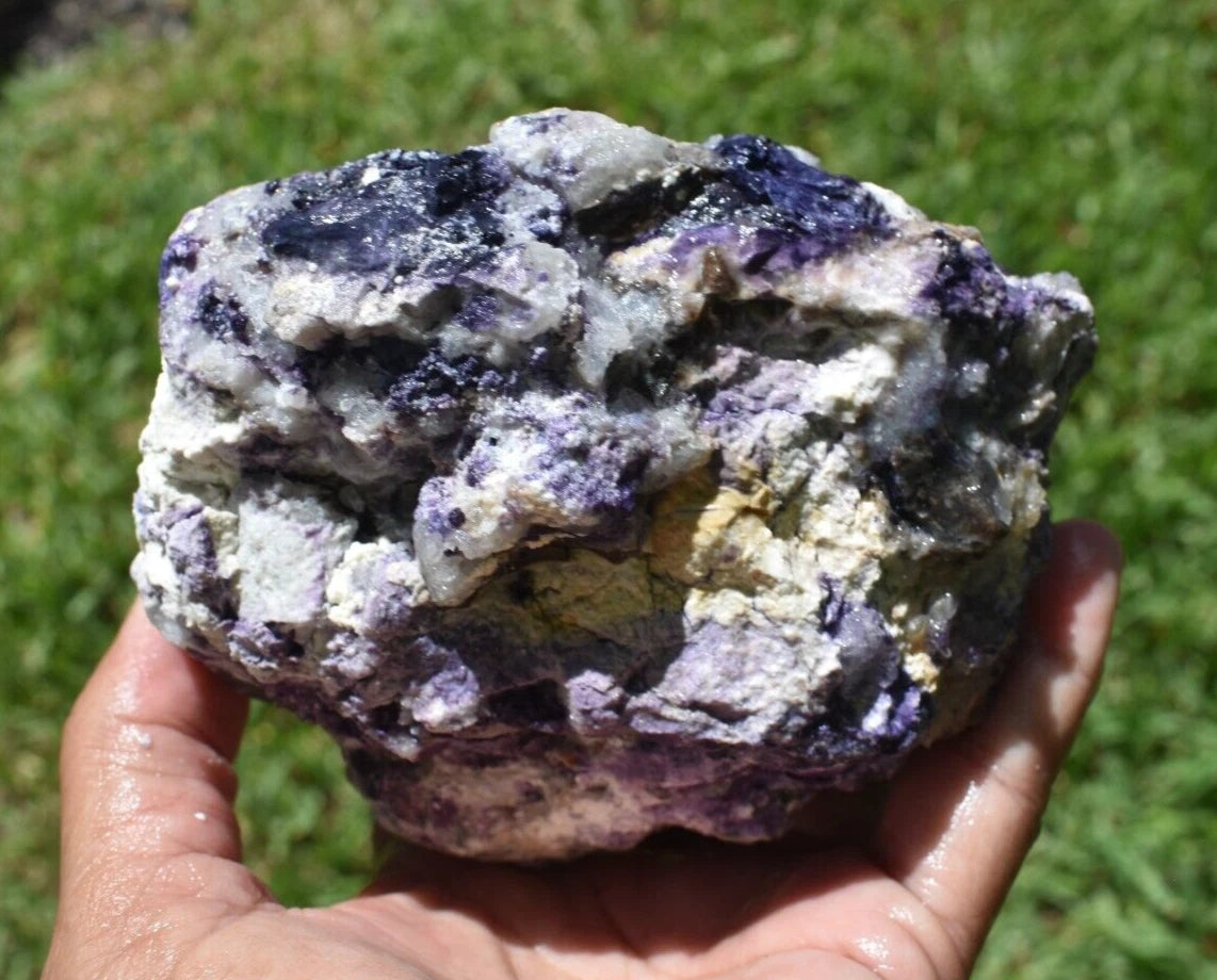 1.92 LB PURPLE TIFFANY STONE ROUGH, OPALIZED FLUORITE Utah (R-GSD)