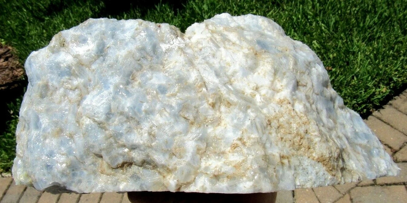 3.52 LB Blue Calcite Lapidary Rough (R-RT)