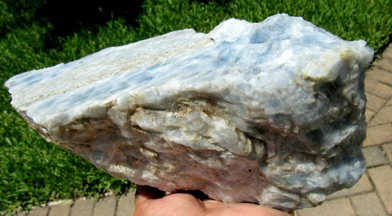 3.52 LB Blue Calcite Lapidary Rough (R-RT)