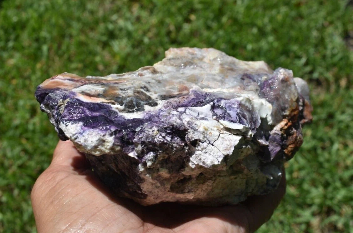 2.09  LB PURPLE TIFFANY STONE ROUGH, OPALIZED FLUORITE  Utah (R-KKF)