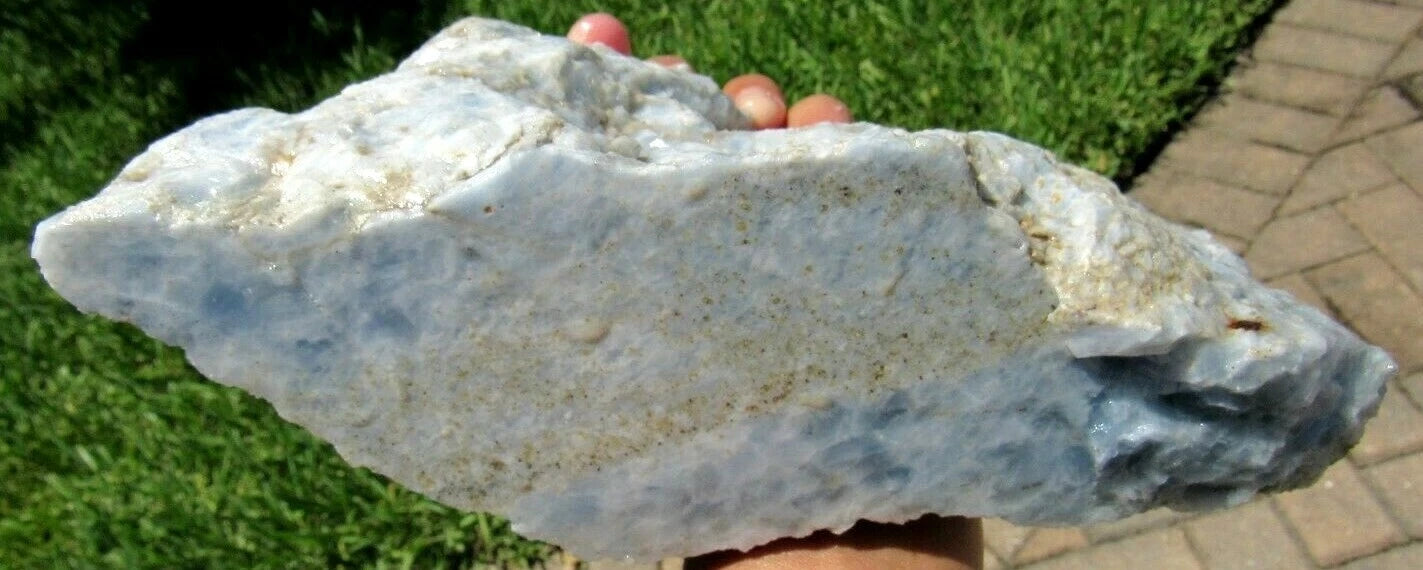 3.52 LB Blue Calcite Lapidary Rough (R-RT)
