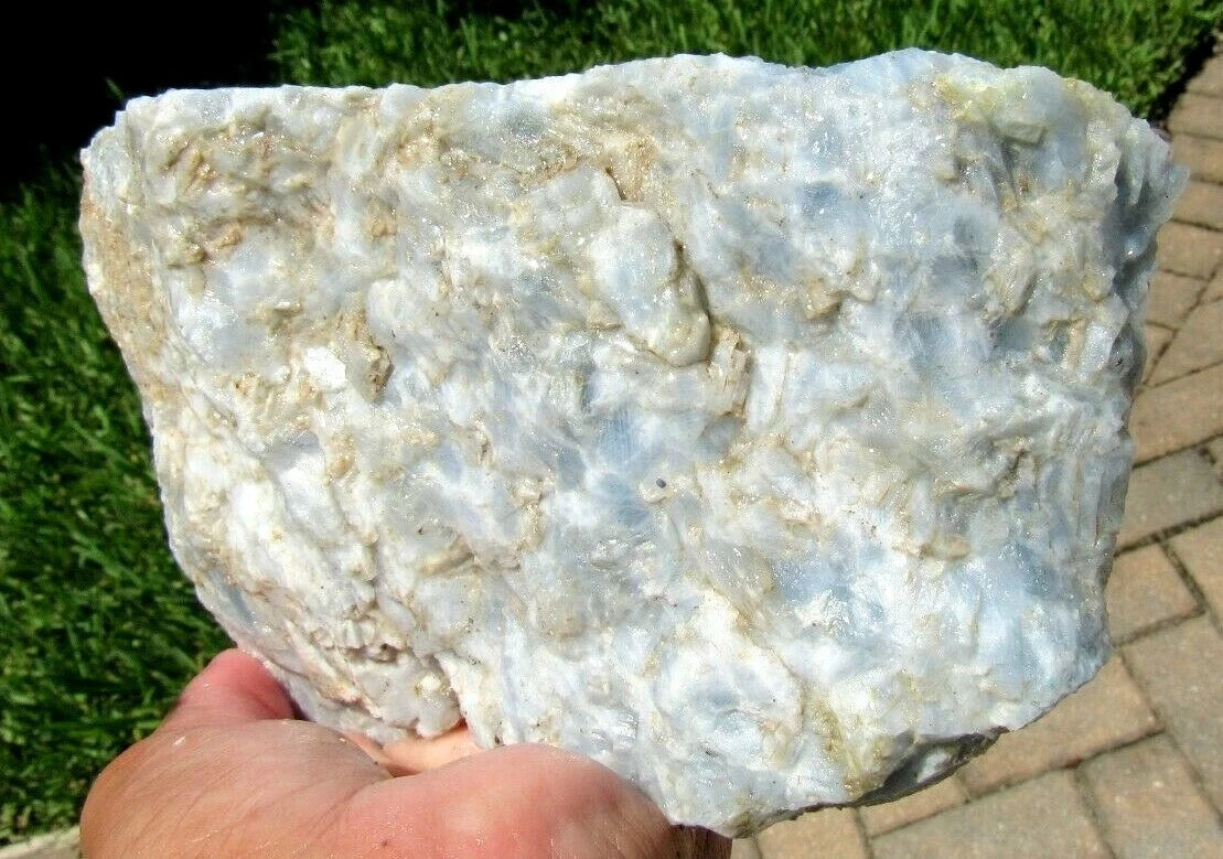 3.52 LB Blue Calcite Lapidary Rough (R-RT)