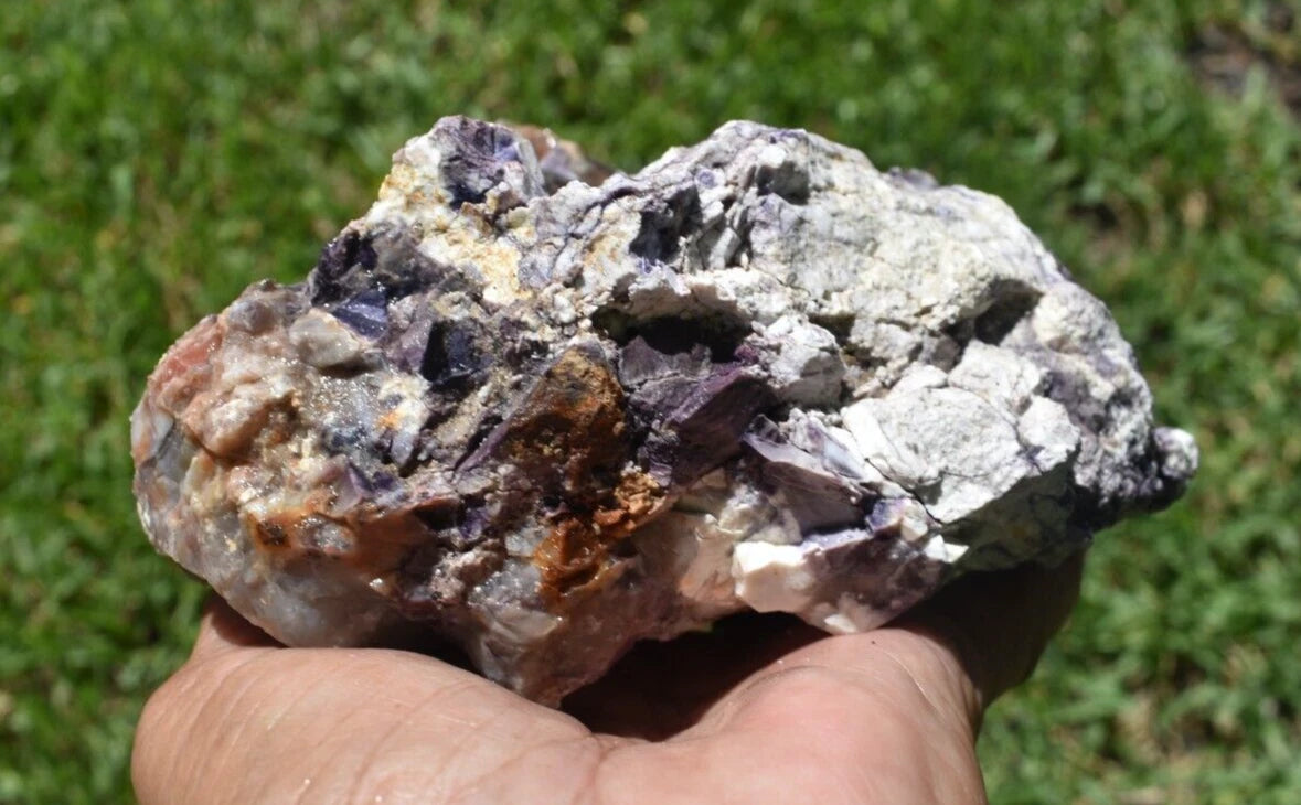2.09  LB PURPLE TIFFANY STONE ROUGH, OPALIZED FLUORITE  Utah (R-KKF)