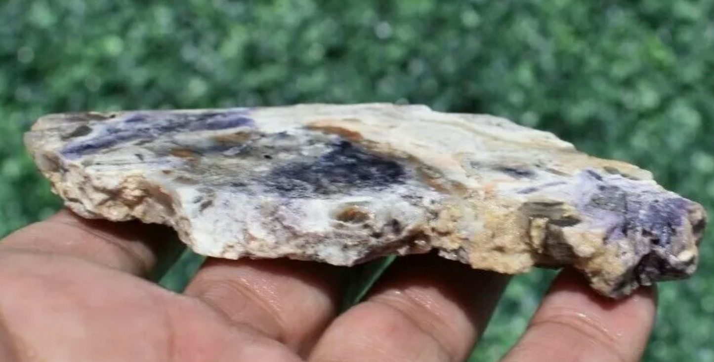 57 GM TIFFANY STONE Slab, BERTRANDITE, OPALIZED FLUORITE Utah (R-BVD)